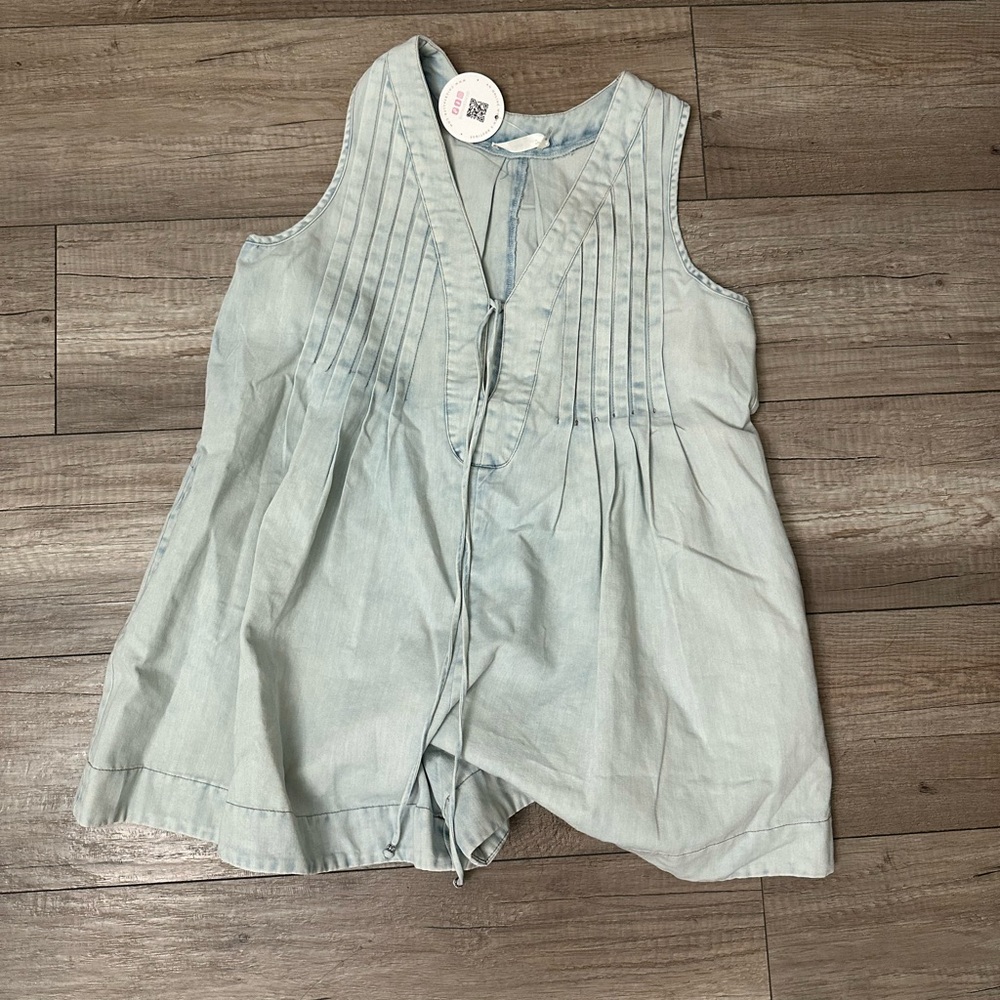 Light Blue Sleeveless Jumpsuit